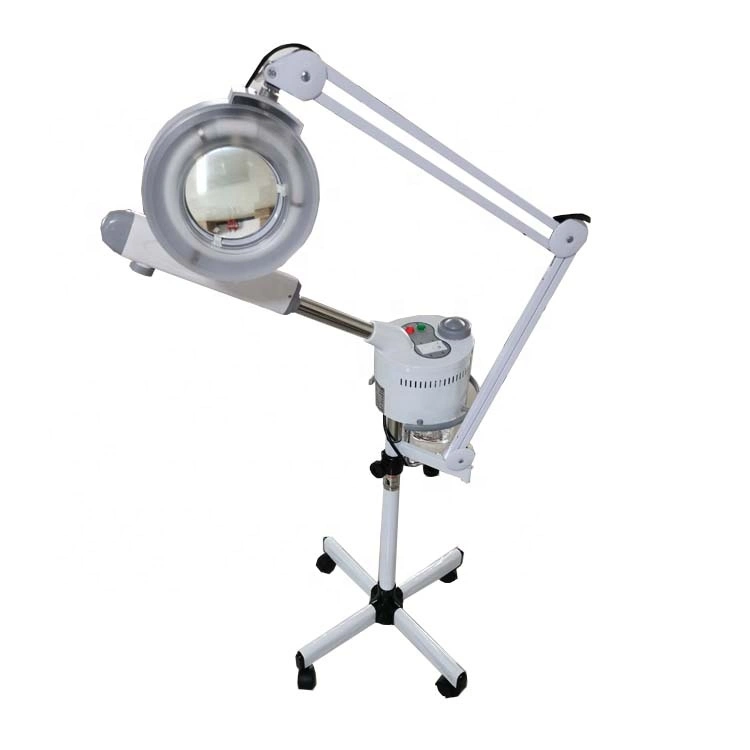 2in1 Standing Magnifying Lamp Ozone Facial Steamer for Home Use