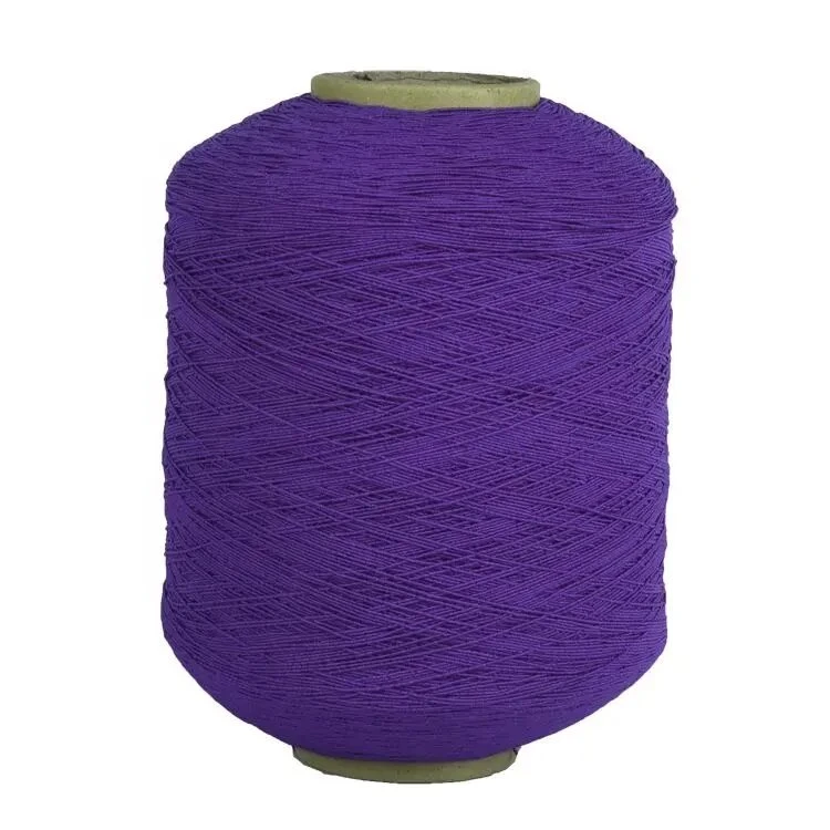 High Elastic Rubber Thread Yarn Spandex Polyester Covered Yarn for Sock