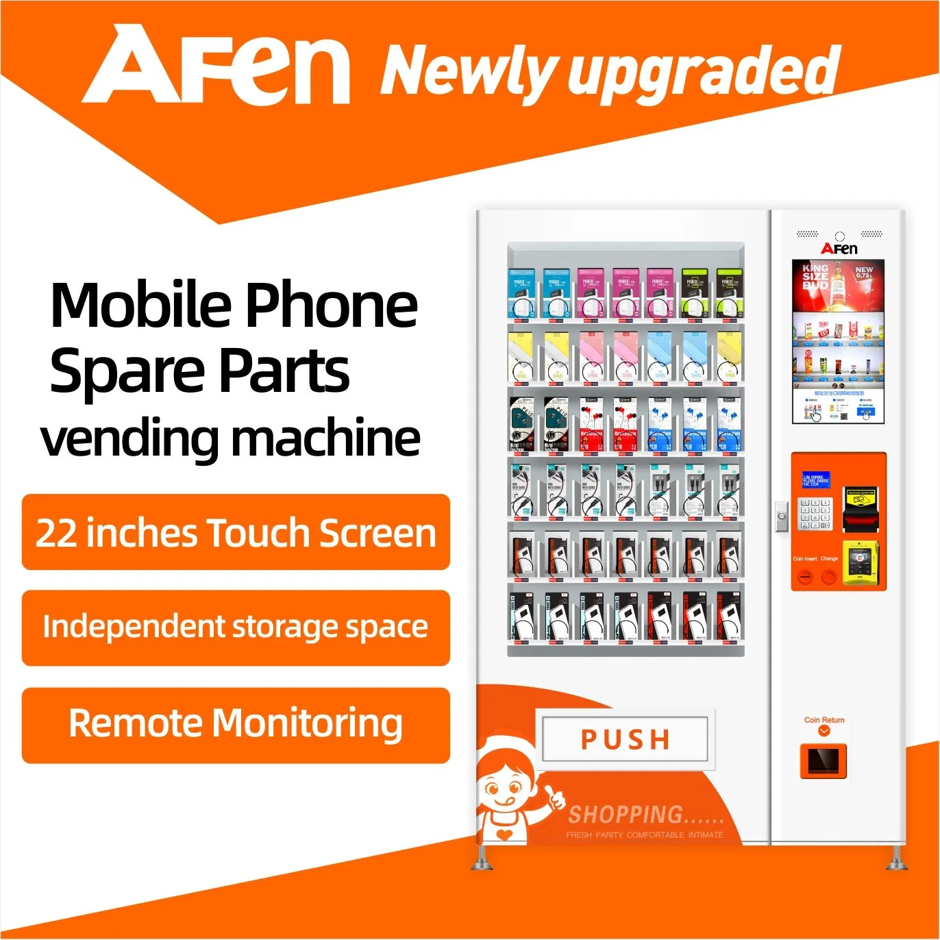 Afen Advertising Screen Digital Glove Vending Machine Dispense Sex Products From Leading China Manufacturer