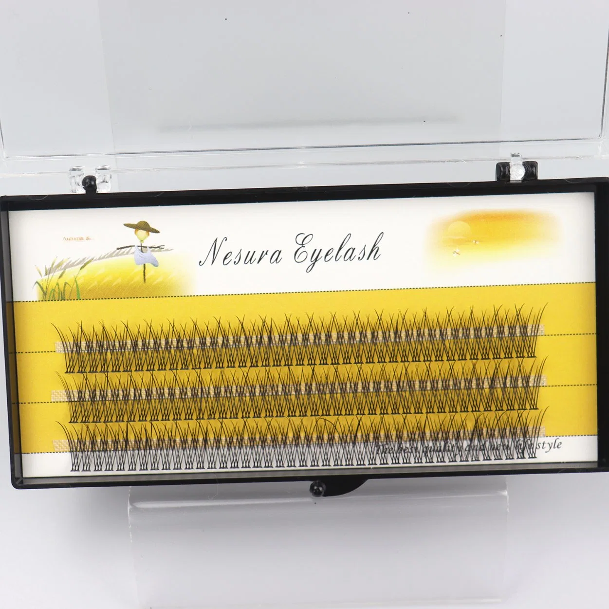 Jintong Nuevo Diseño Mayoreo Bricolaje extensión Eyelash Lash hecho a mano Cluster Ventiladores de volumen prefabricados con unión térmica autoinjerto