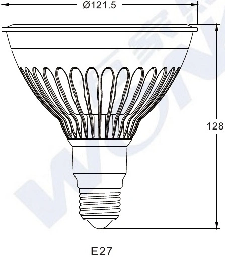 Resistente al agua de las luces LED PAR38 Spotlight Lámpara de iluminación de exterior