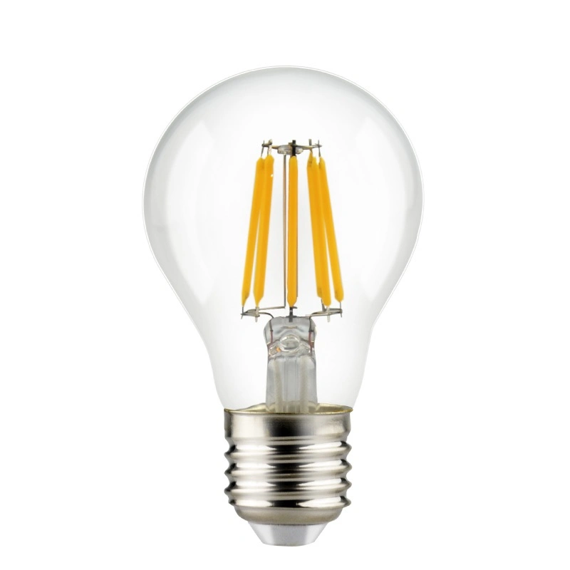 A60 LED Filament Bulb Lamp Light Clear Glass 8W Edison Bulb with Ce RoHS