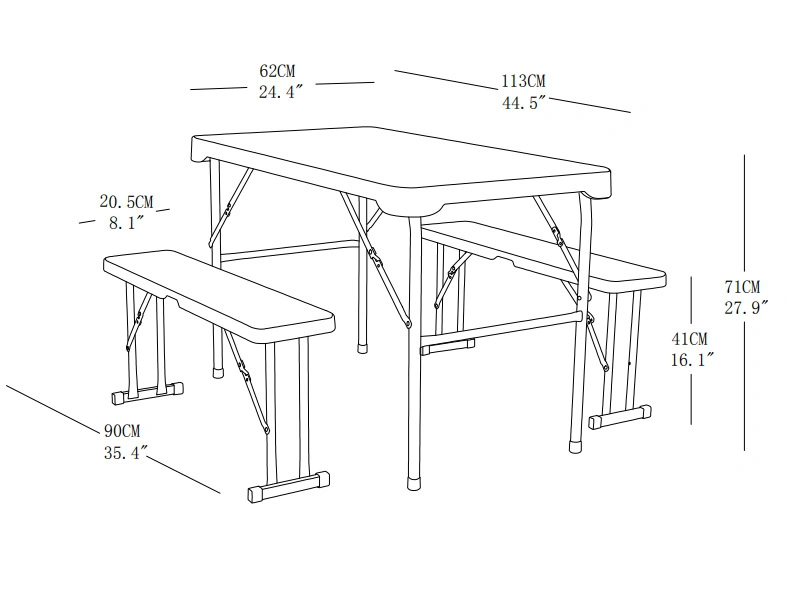 Rectangle 6FT Bi-Fold populaire utilisé Tableau coup Président meubles pour banquet du moule