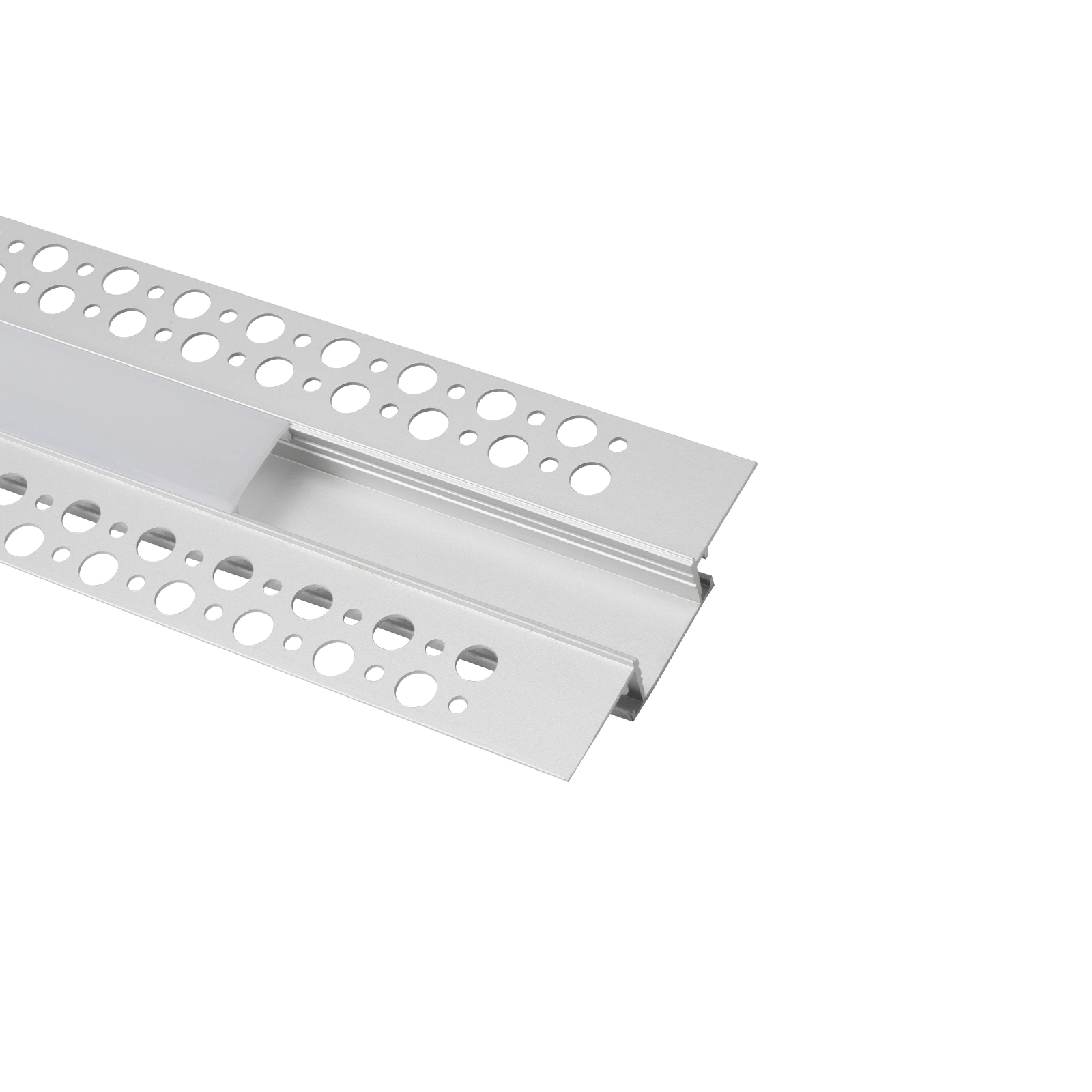 20mm LED Drywall Aluminum Profile W012, White Plates, 21mm Linear Strip Cover