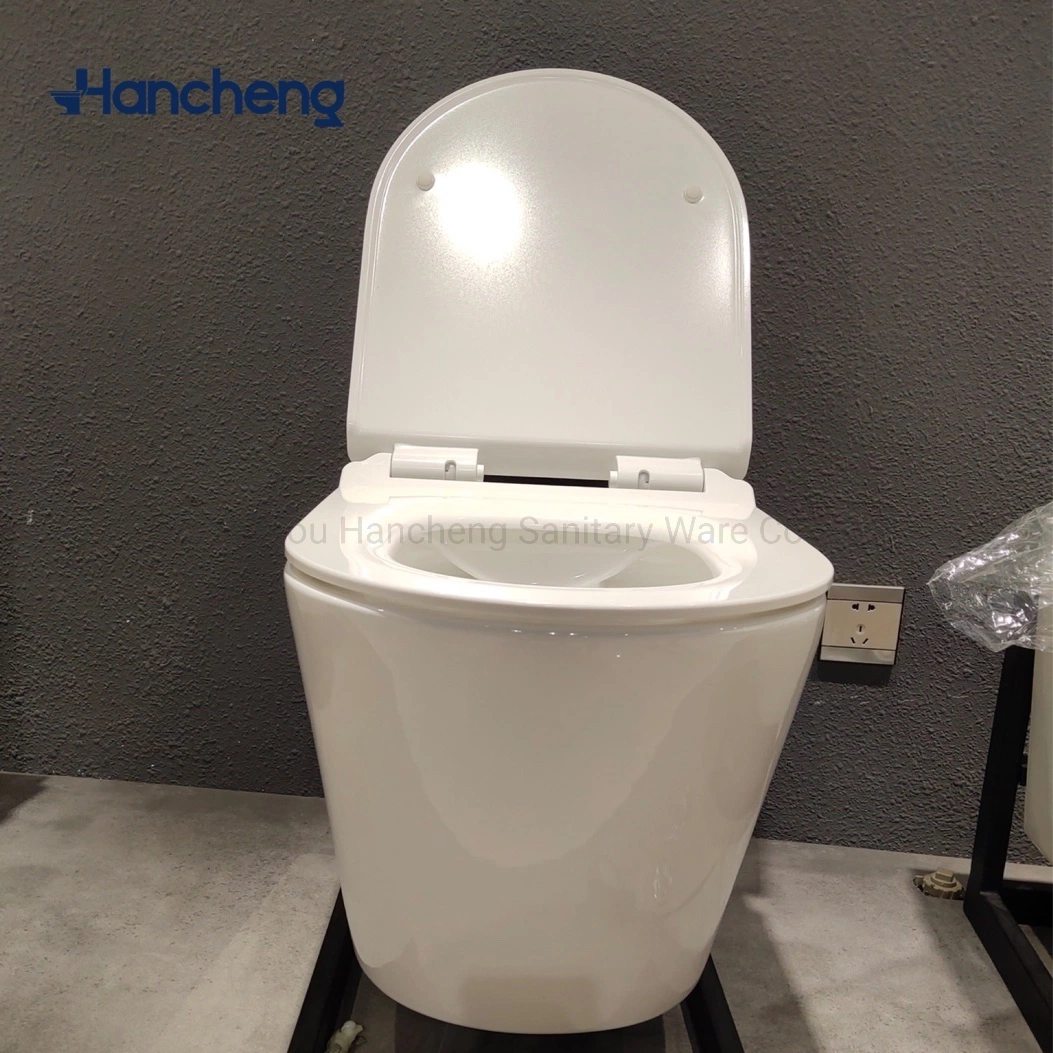 Hancheng Badezimmer weich Schließen Toilettensitz - U Form Ultra Schlankes Design - Schnellverschluss - 360 x 425 x 23mm