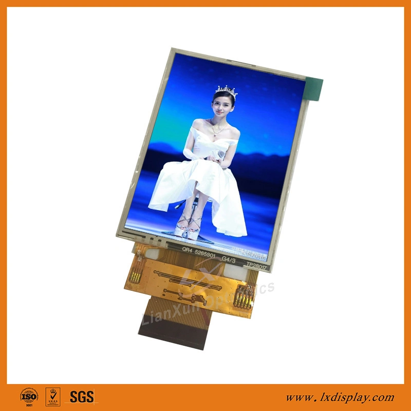 شاشة عرض LX ساخنة بحجم 2.8 بوصة QVGA TFT LCD مع مقاومة المس Panel (اللوحة)