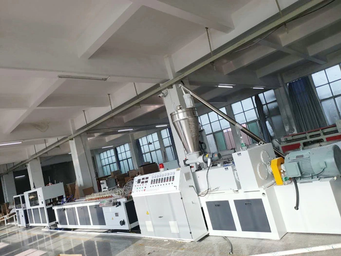 Manufacturer PVC WPC Plastic Profile Production Line Used Wood Plastic Frame Machinery Line