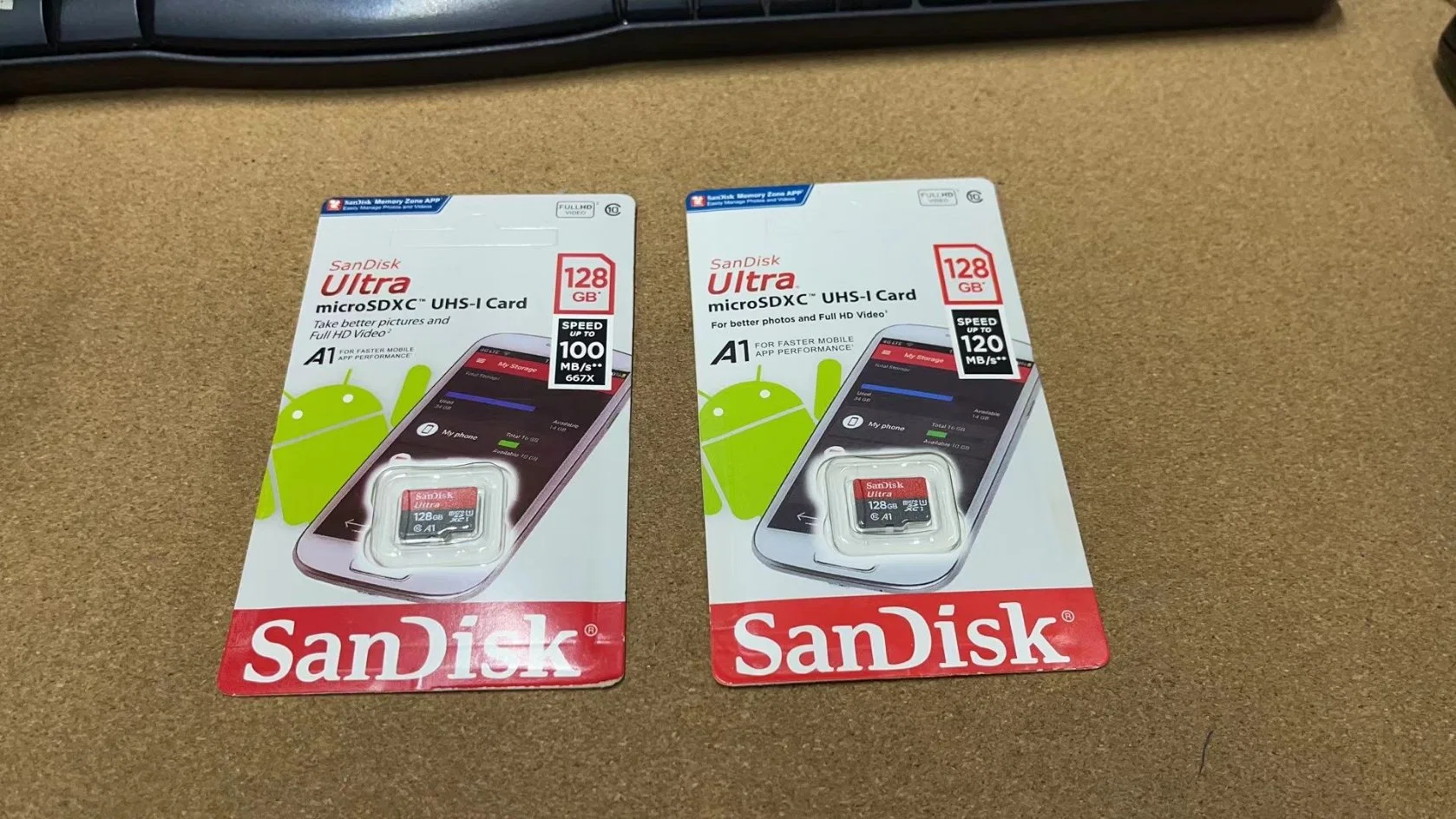 Grossista cartões TF/SD Flash microSDXC de 32 GB originais Cartão de memória único A1 Ultra Classe 10 120MB/S.