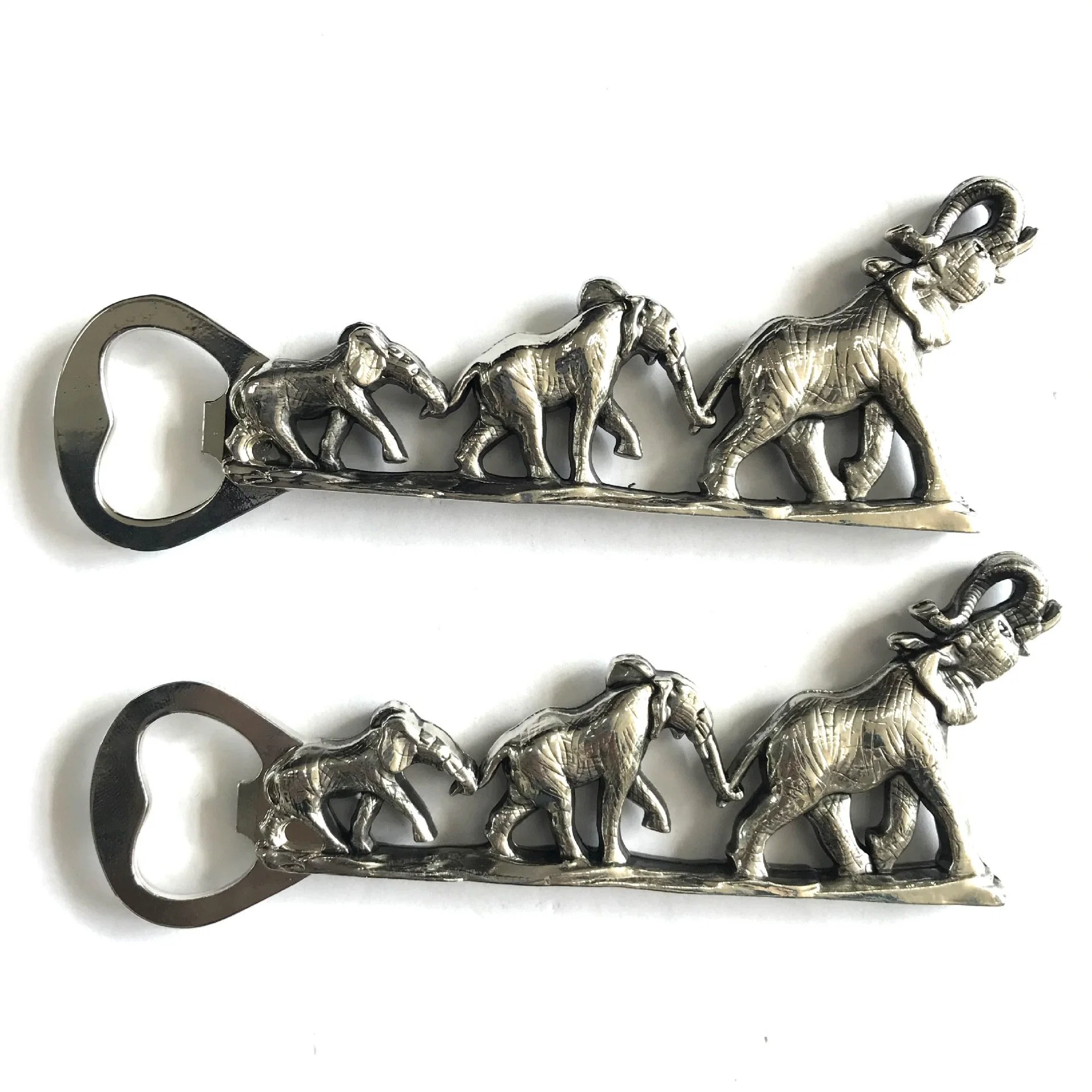 Factory Wholesale/Supplier Metal Zinc Alloy Elephant Shape Beer Bottle Opener