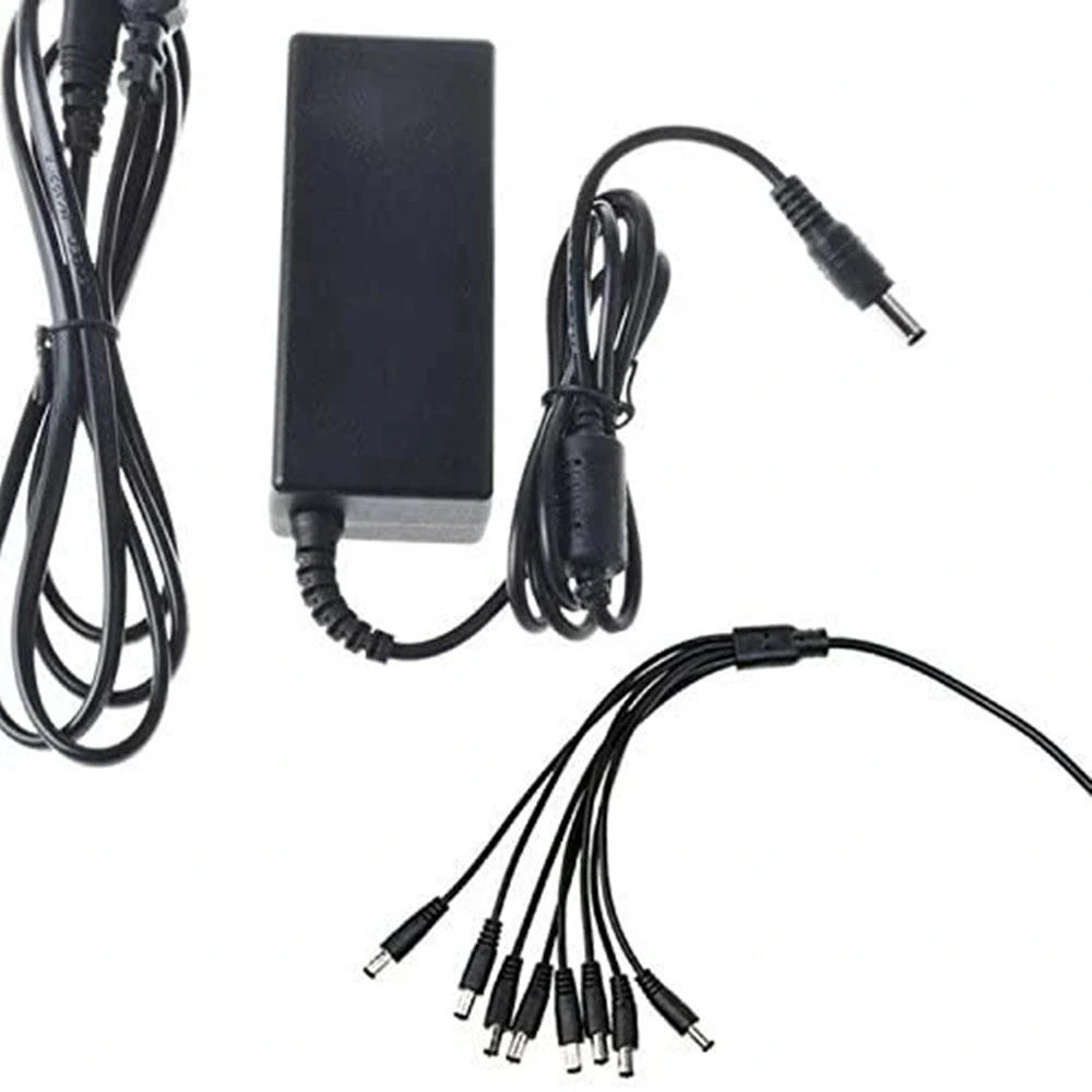 1 to 2/4/6/8 Way Male to Female Power Splitter Cable DC 12V 4A 5A 60W Monitor Power Adapter Power Supply for Surveillance CCTV IP Camera