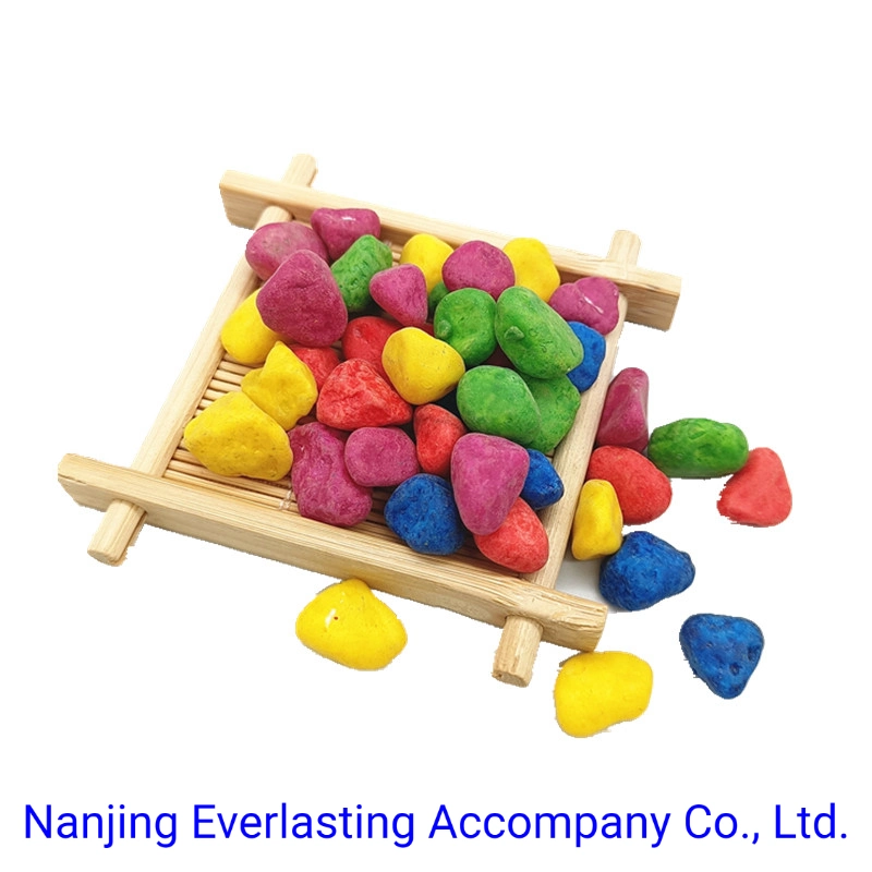 Children&prime; S Amusement Park Colored Pebble Stone Tumbled Dyed Gravel