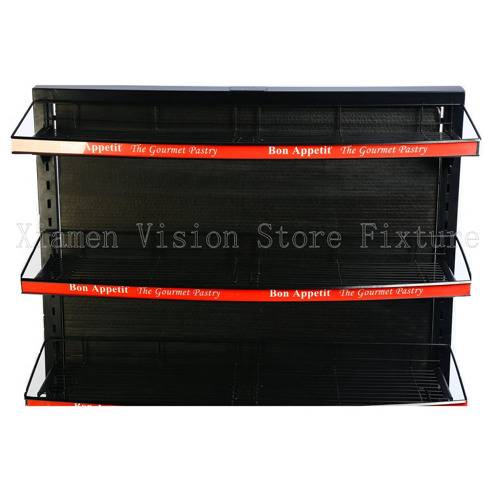 Black Metal Wire Mesh Display Stand Rack Hot Sale Display Shelf for Supermarket