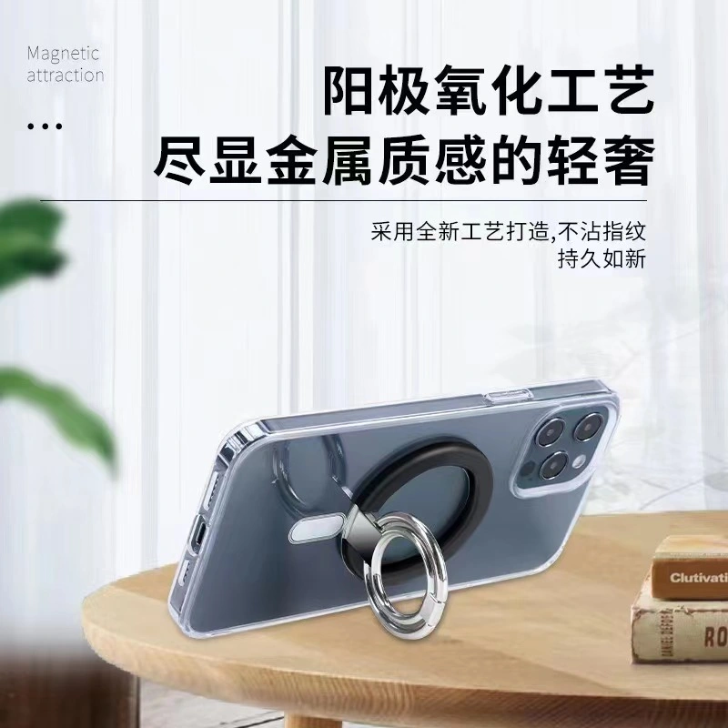 Alloy Metal Finger Clip Mobile Magnetic Mini Foldable Ring Stand for Samsung iPhone Mobile Phone Holder