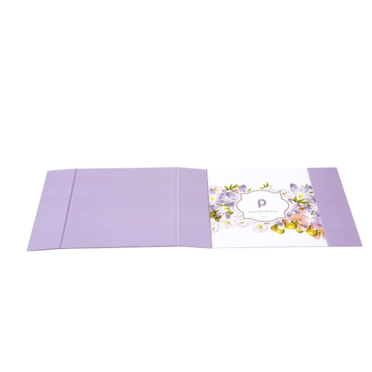 Custom 1200GSM Paper Board Packaging Cmyk Birthday Purple Gift Box for Packing