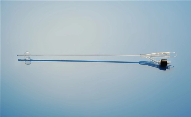 Disposable Sterile Two-Way Female Type Fr16 Latex Foley Catheter with 100% Silicone Coated Urine Drainage