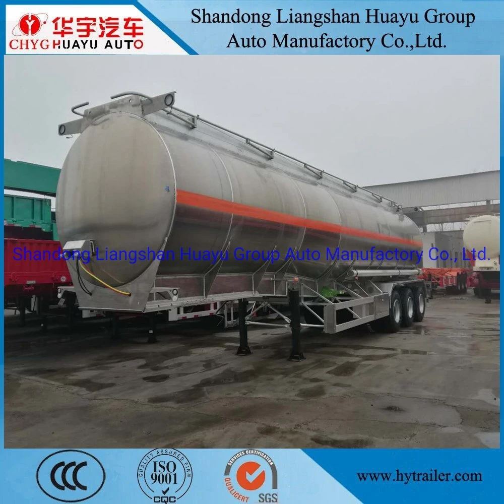 Three Axle 30000L/40000L/50000L Carbon Steel/Stainless Steel/Aluminum Alloy Tank/Tanker Semi Trailer for Oil/Fuel/Diesel/Gasoline/Crude/Water/Milk Transport