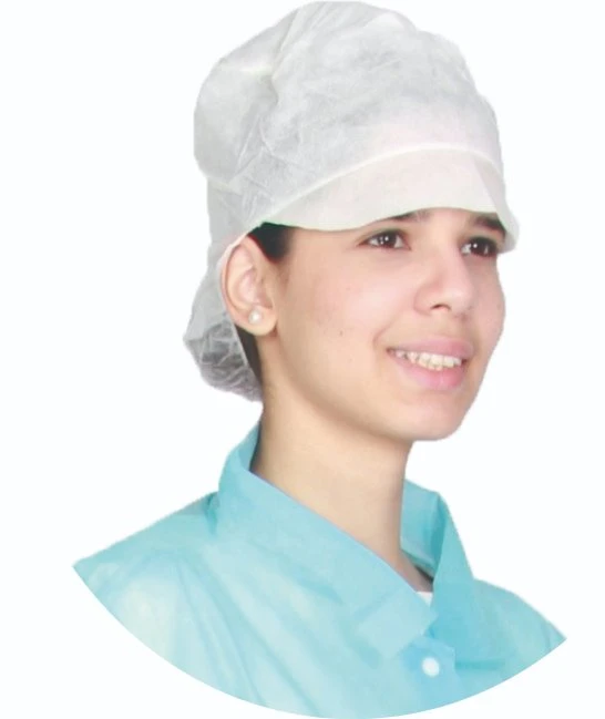 Disposable Non Woven Medical Cap Head Cover Hair Net Surgical Doctor Hat