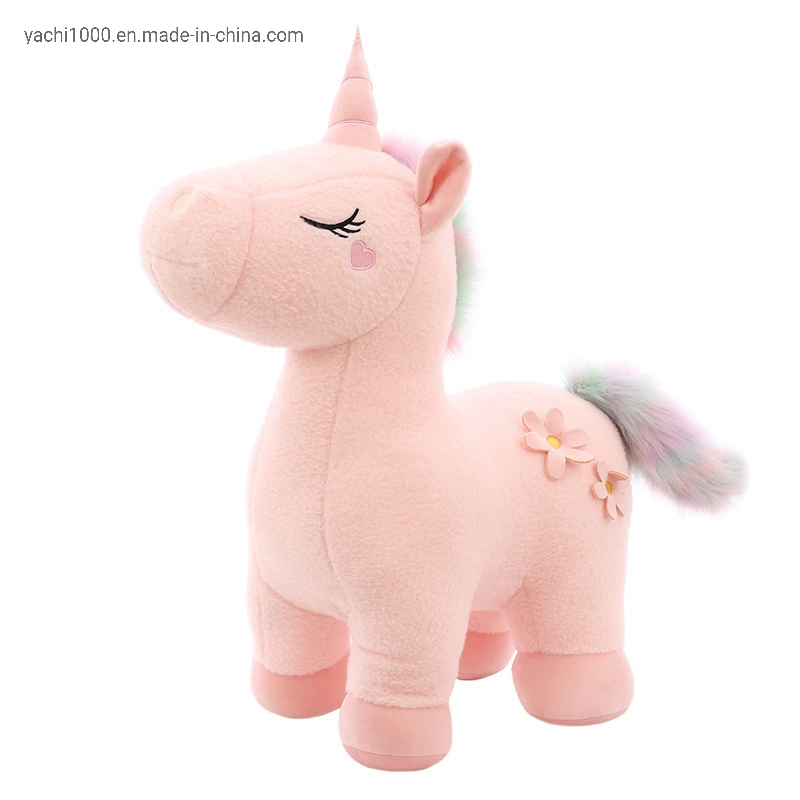 Commerce de gros jouet en peluche personnalisé farcis et peau Unstuffed Unicorn