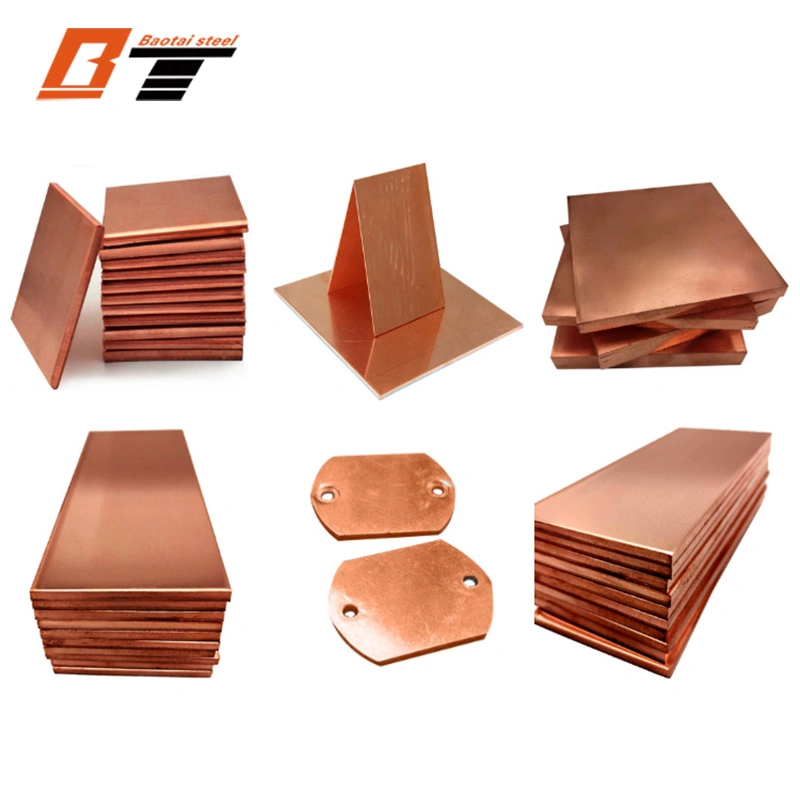 La norma ASTM C10100 C11000 4mm de grosor de 99,9% Puro de lámina de cobre chatarra ASTM C11000 el 99,9% Puro de placa de cobre / planchas de cobre el precio de venta