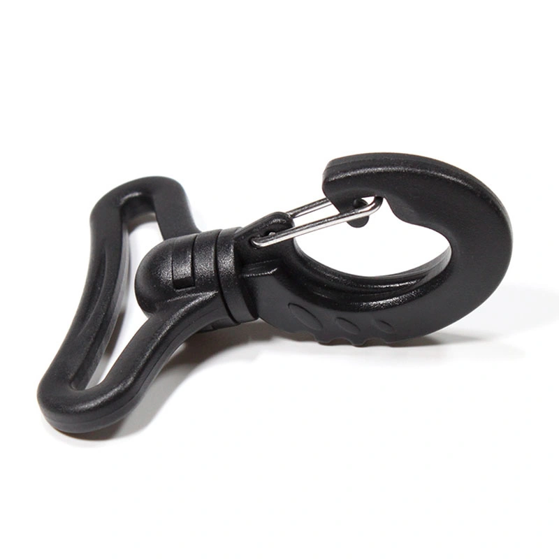 Wholesale Black Swivel Plastic Snap Hook Clip Buckle for Hiking Travel/Backpack/Lanyard Buckle