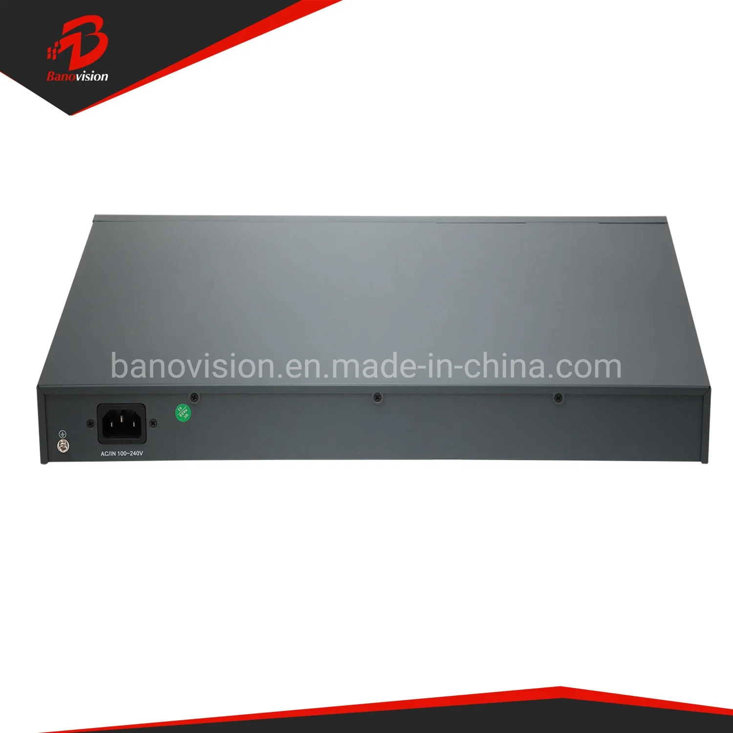 Banovision Guardián Ai 48 puertos Gigabit Ethernet Poe Switch con 2 puertos SFP, No administrado 48 Puertos Poe+ Conmutador de red, Rackmout