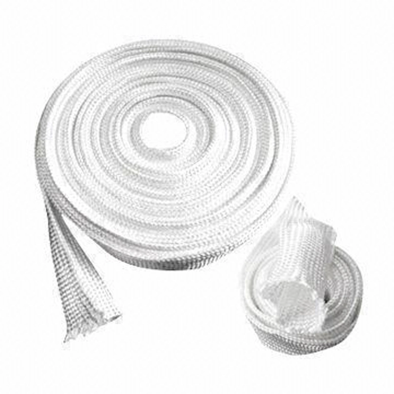 High Silica Fiber Braided Sleeve for High Temperature Resistant, Ablation Resistant, Heat Insulation and Heat Preservation Mate