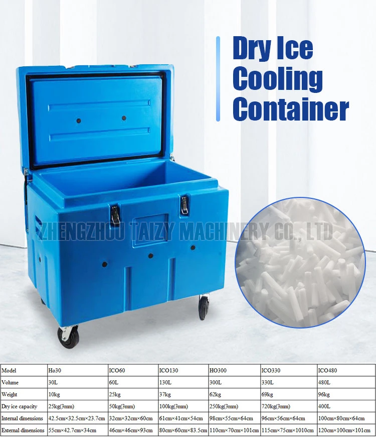 Incubateur à glace sèche/conteneur de refroidissement à glace sèche/boîtier de refroidissement à glace sèche
