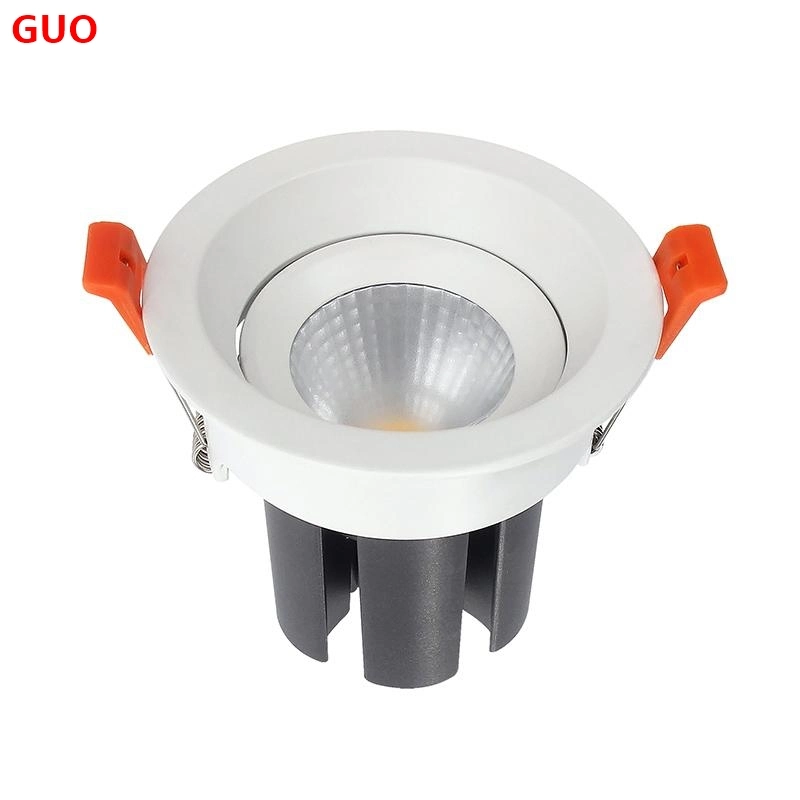 5W7w10W12wdimmable Recessed 220-240vcommercial COB LED Downlight Round Square Spot Ceilinghotel Villa Commercial Lighting Ceiling Light