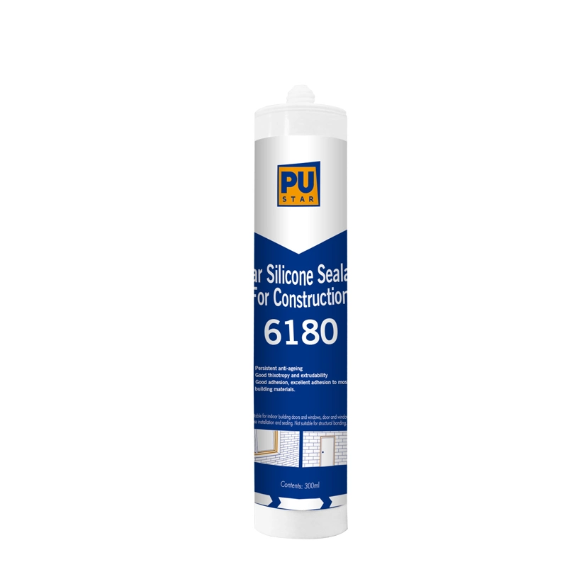 Excellent Adhesive Strength Transparent Clear Aluminium Glue Silicon Sealent for Window and Door