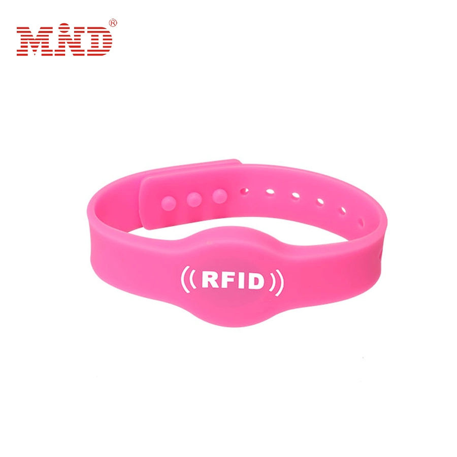 Promotional Cheap Customized RFID Silicone Rubber Wristband NFC Sports Adjustable Silicone ID Wristbands Bracelets Custom Logo