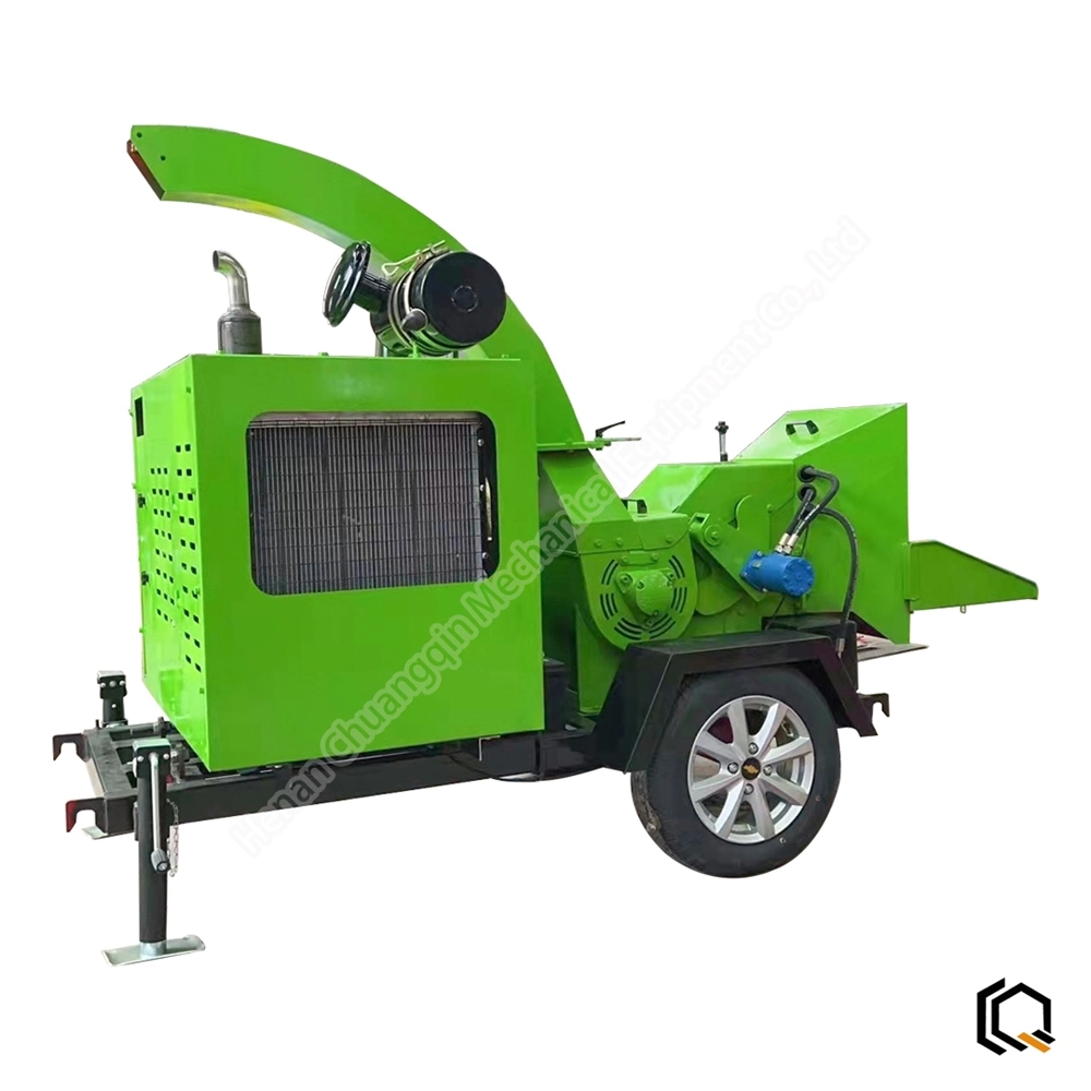 Remolque profesional remolque remolcable Home Madera Chopper de alta calidad Estucado Chiper Móvil Forestal Madera Arbol Chipper máquina trituradora Woodchipper