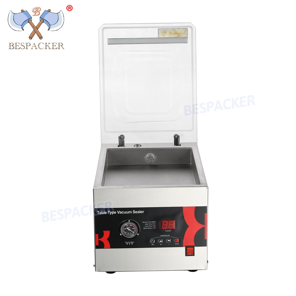 Made Desk Type Single Chamber Packer Small Vacuum Seafood Food Packaging Machine