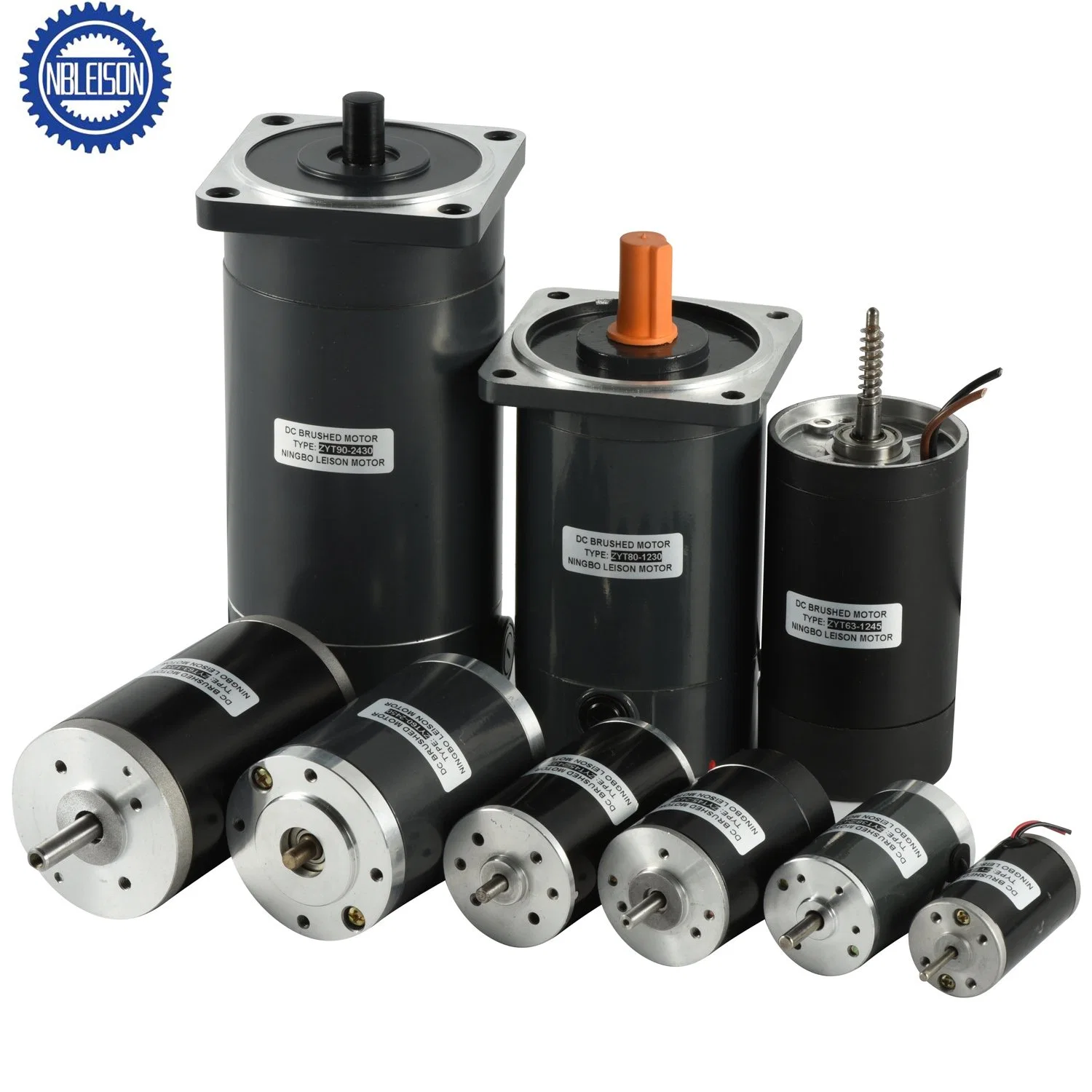 12V 24V 36V 48V 220V 45mm Zyt 3000rpm 6000rpm Motor de CC de imán permanente con escobillas de 10W a 500W Personalizado