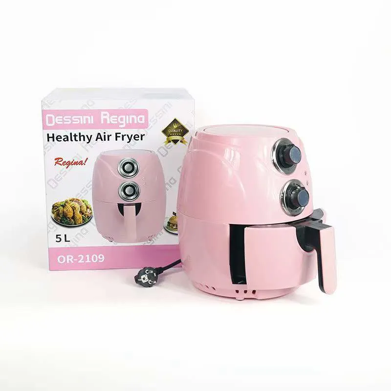 New High Speed Easy Clean 5L Stainless Steel Electric Deep Air Fryer Without Oil 1200W 200 Degrees