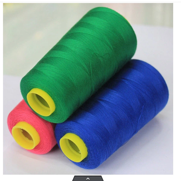 Factory Low Price 100% Spun Polyester Thread Sewing 40/2 5000y for Quality Clothes, Bags, Home Textiles