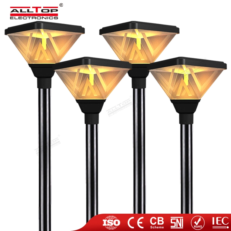 Alltop High Lumen Yard Park Road Spike Lawn Light Waterproof Lampe de jardin solaire LED d'extérieur IP65