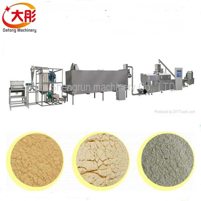 Twin Screw Puff Snack Modified Starch Nutritional Baby Food Processing Extruder Equipment