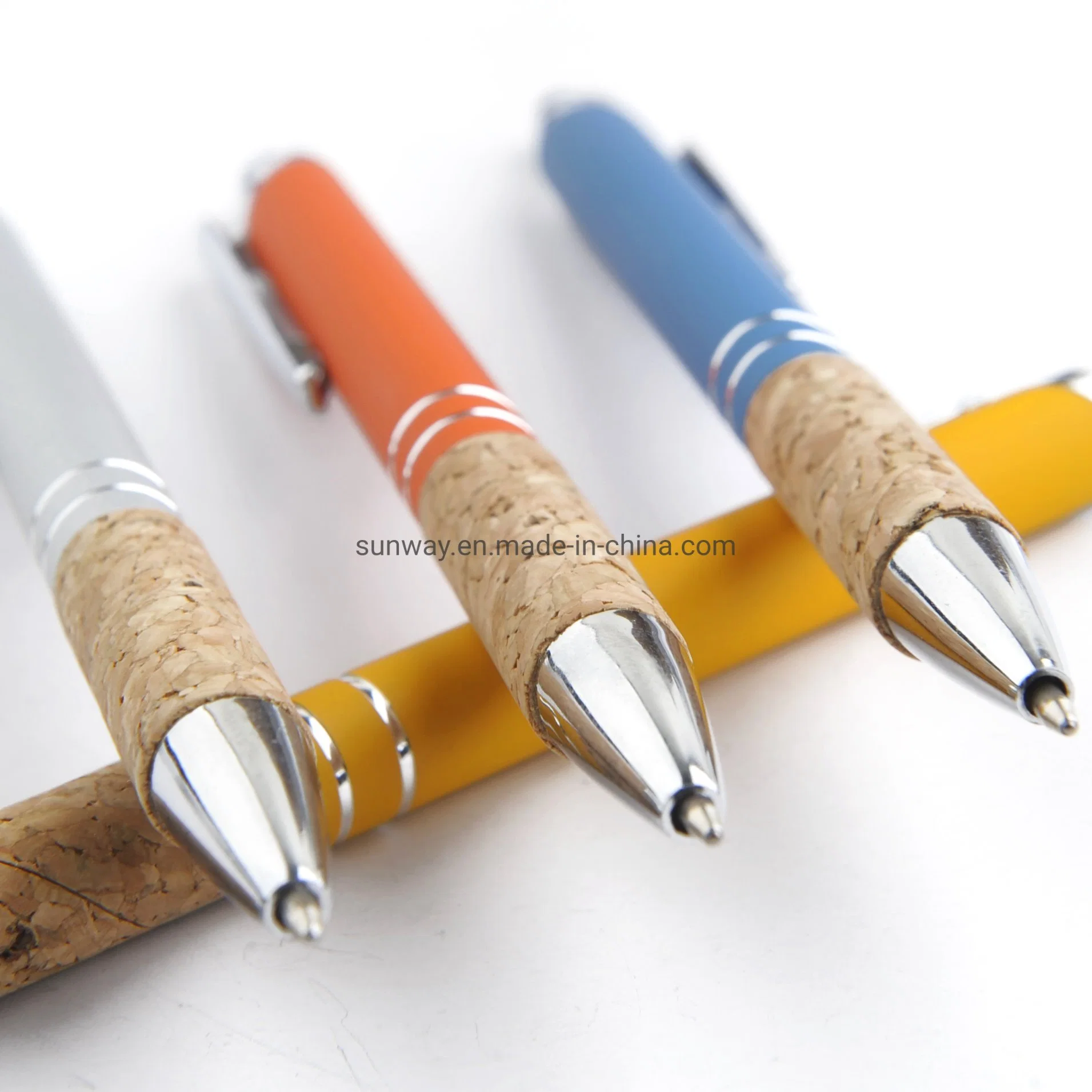 Pen Factory Personalized Custom Rubberized Aluminum Metal Click Ball Pen