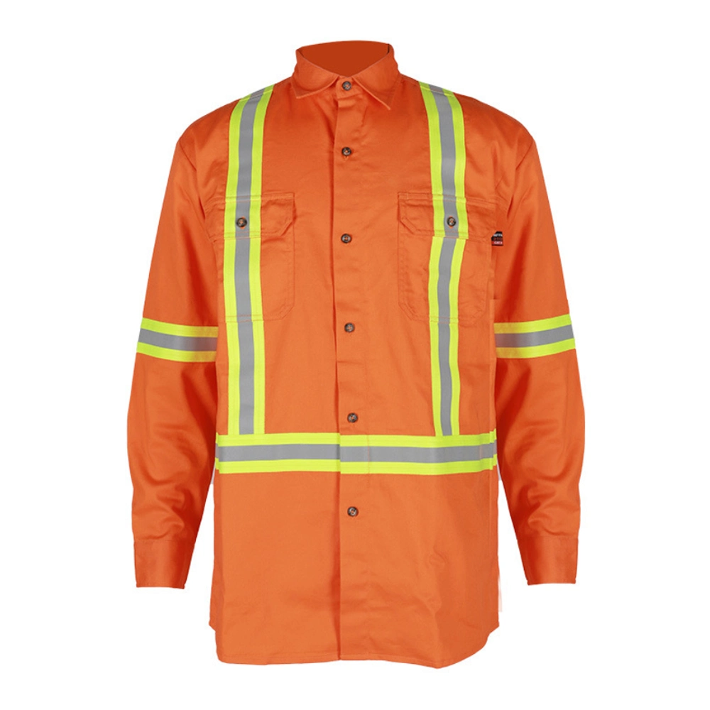 Protective Hi-Vis Workwear: Flame-Resistant Shirt for Safety