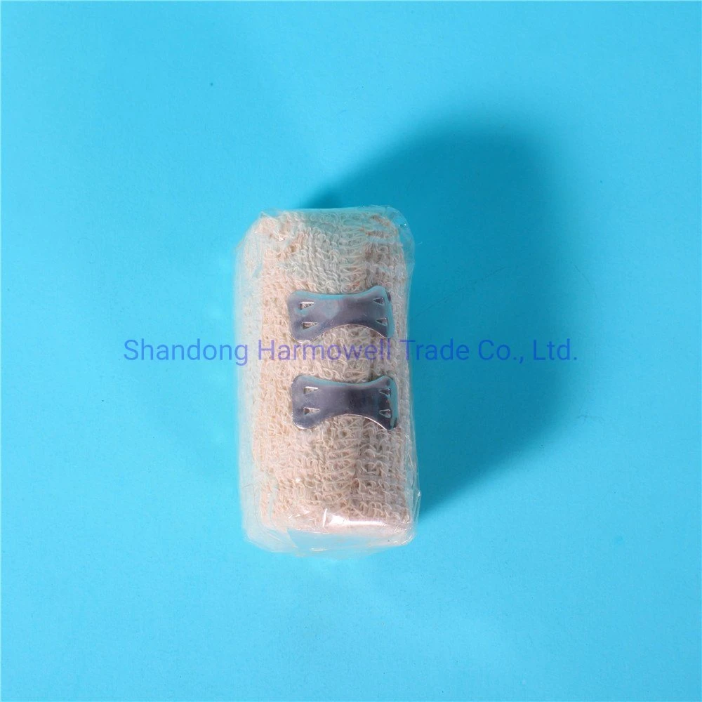 Anthrive Custom Size Crepe Bandage 100% Cotton First Aid Sterile Crepe Bandage Crepe Bandage with Elastic Band Clip