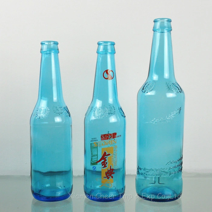 Bouteilles de bière en verre 330 ml/500 ml/620 ml/640 ml avec impression sur écran