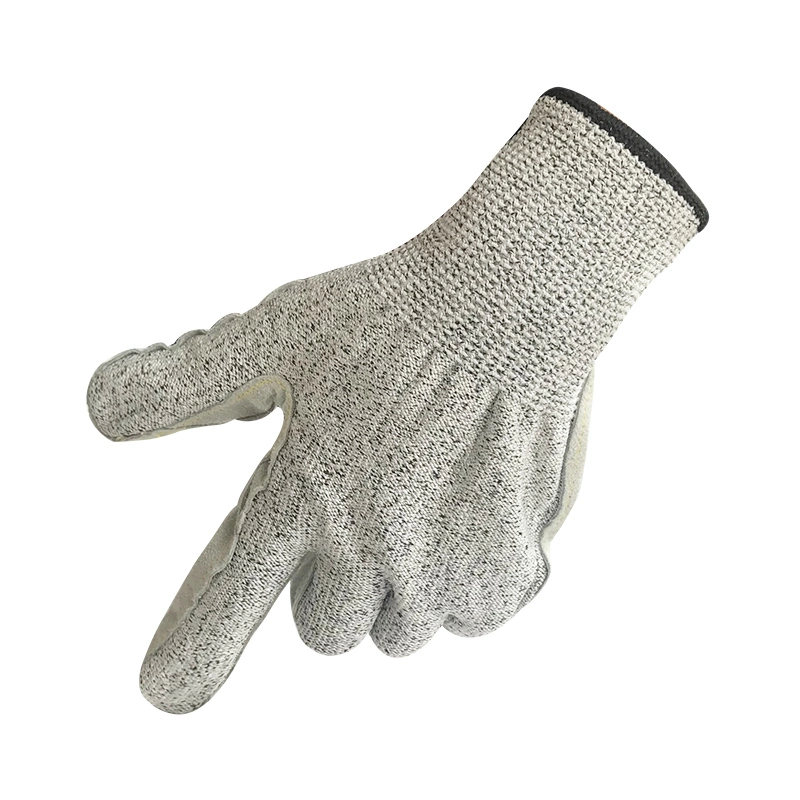 High Dexterity Microfiber Leather Palm Safety Gloves Full Custom Gloves