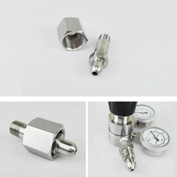 Nai-Lok Stainless Steel DIN 477 Female Cylinder Fitting Connector with Gasket