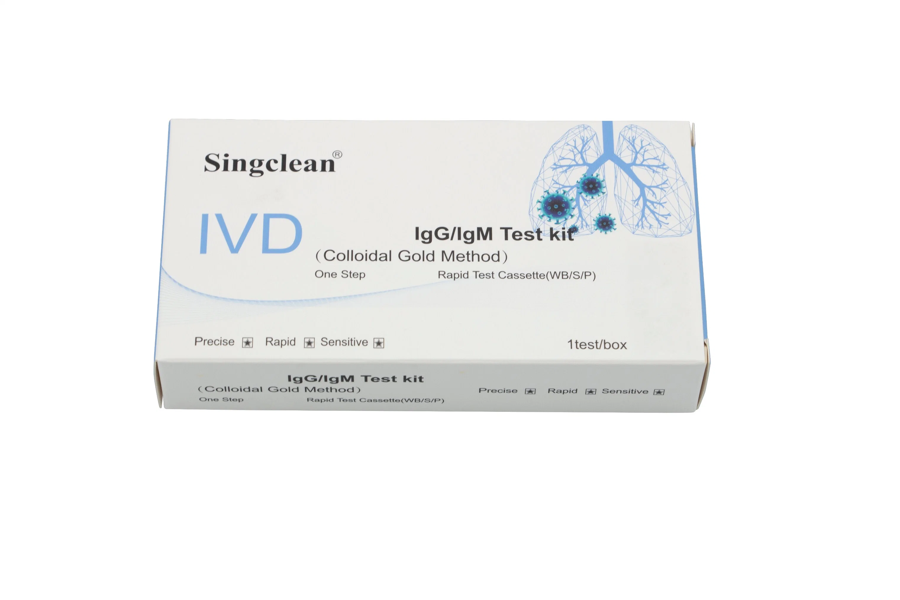 Kit de prueba rápida de anticuerpos para IgG/IgM Singclean con Marca CE