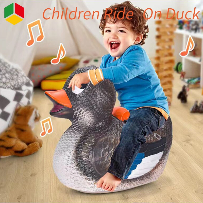 QS Kinder groß Spielzeug Kind Riese Reiten Sattel Ente Spielzeug Kann Sich Leisten 50 Catties Baby Im Freien Indoor Simulation Sound Fahrt auf Spielzeug Ente Tier mit IC