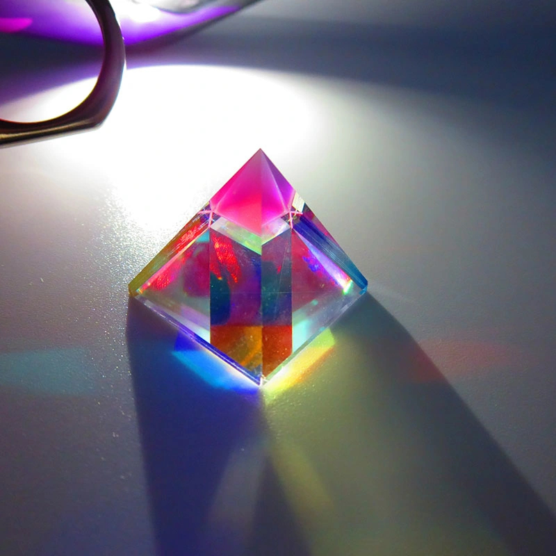Pyramide Optisches Prism Combiner Bunte Prism Bright Light K9 Glas Optische Instrumente Für Strahlteiler