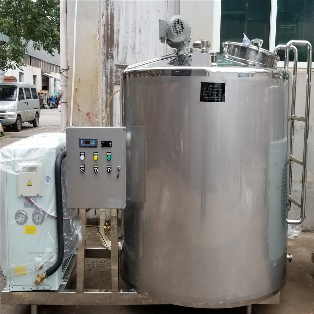 500L 1000L 2000L Réservoir de refroidissement du lait pour petite ferme laitière