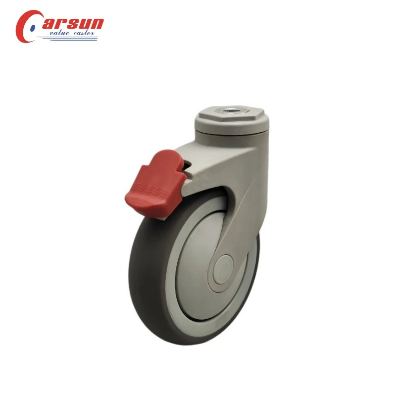 Hospital Trolley Castor Silent Without Damaging The Ground Medical Swivel Caster Wheel