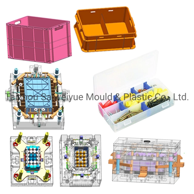 Boîte de rangement quotidienne en plastique pour moule d'injection de couvercle de boîtier de conteneur de bouton.