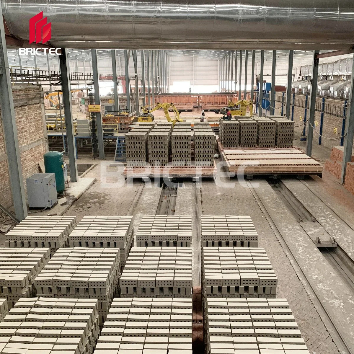 Brick Making Factory with Automatic Rack Drying System